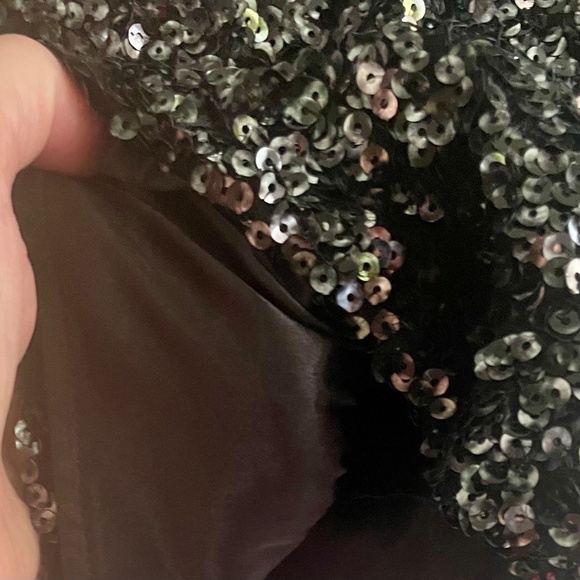 Cowl Neck Sequin Romper, Size M/L, French Connection - Picture 10 of 12